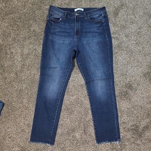 KanCan Deep Indigo Cropped Jeans